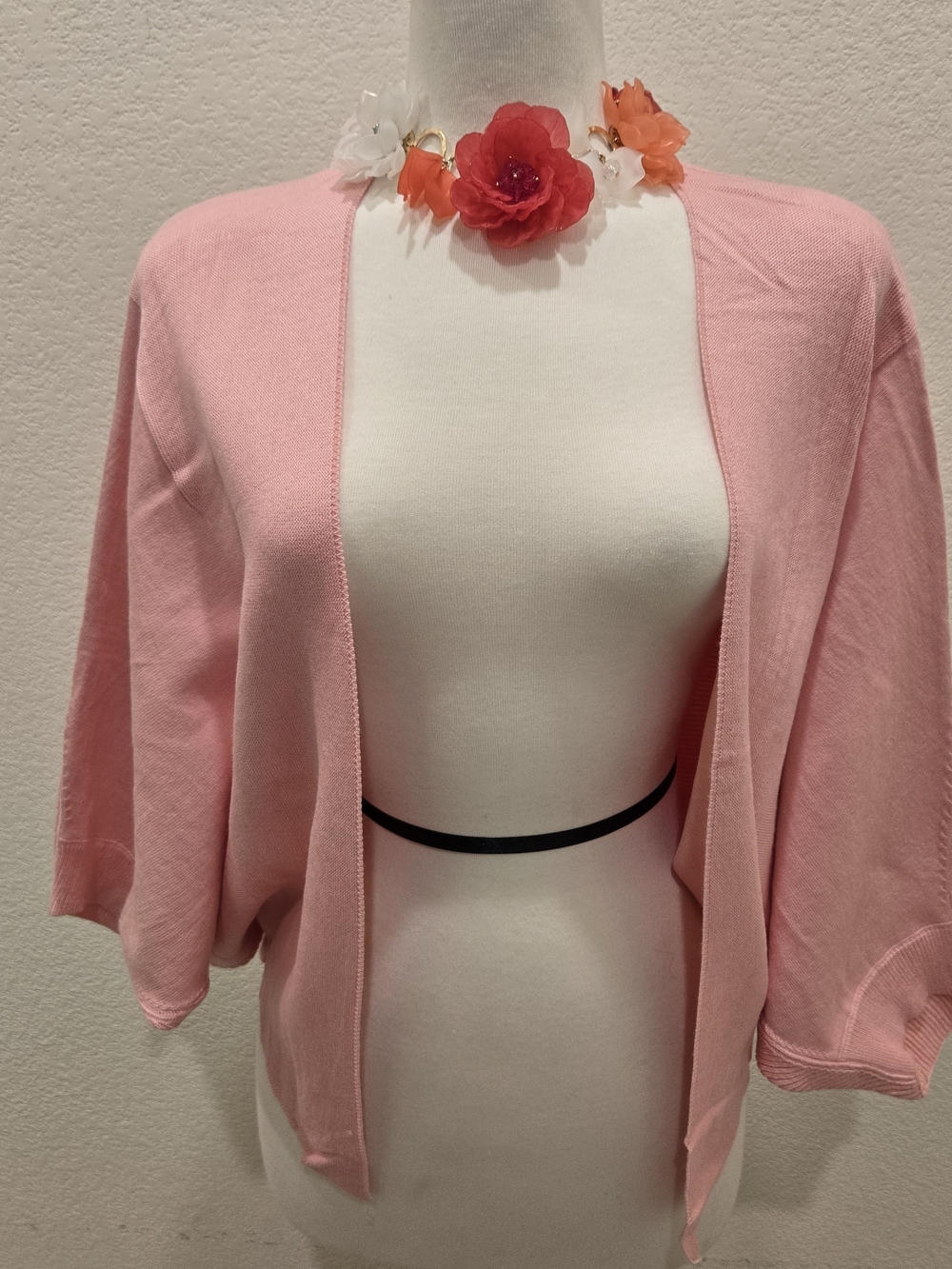 New Mintee 16 Pastel Pink Open Cardigan